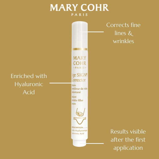 Mary Cohr Facial Wrinkle Corrector | Instant wrinkles eraser | Hyaluronic acid infused | All skin types - Mary Cohr