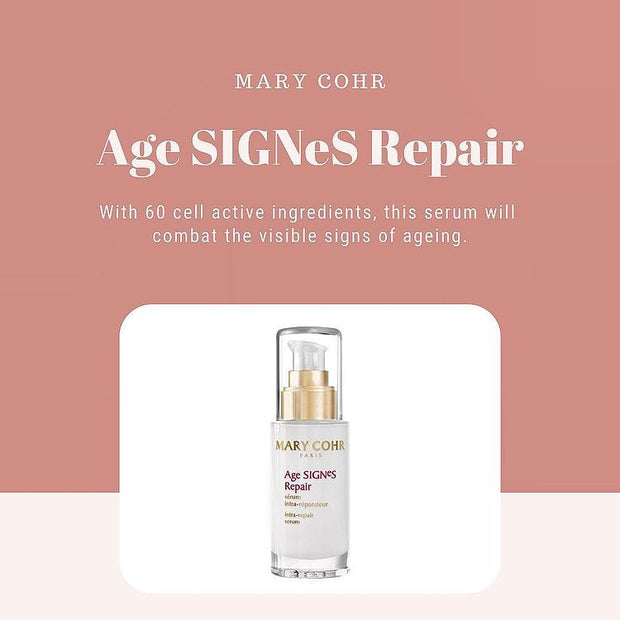 Mary Cohr Anti-ageing Face Serum | Age signs repair | Hyaluronic acid infused | All skin types - Mary Cohr